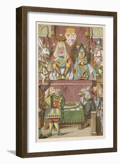 The Trial of the Knave-John Tenniel-Framed Art Print