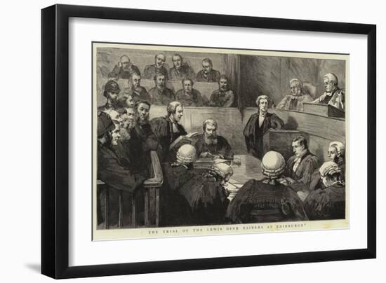 The Trial of the Lewis Deer Raiders at Edinburgh-null-Framed Giclee Print