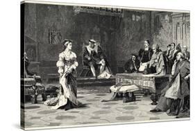 The Trial of the Marriage Between Henry VIII and Catherine of Aragon Which Ends in Divorce-null-Stretched Canvas