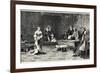 The Trial of the Marriage Between Henry VIII and Catherine of Aragon Which Ends in Divorce-null-Framed Photographic Print