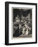 The Trial of the Marriage Between Henry VIII and Catherine of Aragon-Harry Payne-Framed Art Print