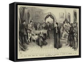 The Trial Scene from the Merchant of Venice as Performed at Oxford by Members of the Philothespian-null-Framed Stretched Canvas