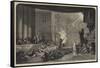 The Trial Scene in A Winter's Tale, at the Alexandra Theatre, Liverpool-null-Framed Stretched Canvas