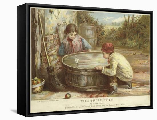 The Trial Trip-Myles Birket Foster-Framed Stretched Canvas