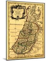 The Tribes of Israel in Palestine - Panoramic Map-Lantern Press-Mounted Art Print
