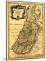 The Tribes of Israel in Palestine - Panoramic Map-Lantern Press-Mounted Art Print