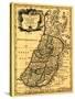 The Tribes of Israel in Palestine - Panoramic Map-Lantern Press-Stretched Canvas