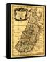 The Tribes of Israel in Palestine - Panoramic Map-Lantern Press-Framed Stretched Canvas
