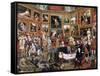 The Tribuna of the Uffizi by Johann Zoffany-Johann Zoffany-Framed Stretched Canvas