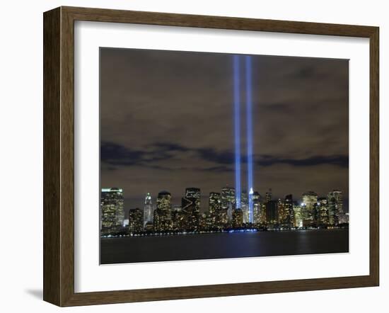 The Tribute in Light Memorial-Stocktrek Images-Framed Photographic Print