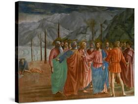 The Tribute Money, 1415-1428-Masaccio-Stretched Canvas