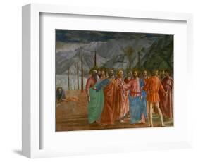 The Tribute Money, 1415-1428-Masaccio-Framed Giclee Print