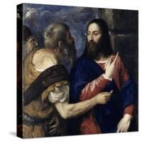 The Tribute Money, 1560-1568-Titian (Tiziano Vecelli)-Stretched Canvas