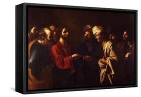 The Tribute Money, C. 1615-Bartolomeo Manfredi-Framed Stretched Canvas