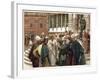 The Tribute Money, C1890-James Jacques Joseph Tissot-Framed Giclee Print