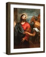 The Tribute Money, Ca 1625-Sir Anthony Van Dyck-Framed Giclee Print