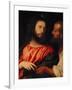 The Tribute Money: Christ and the Pharisee Give Unto Caesar-Titian (Tiziano Vecelli)-Framed Giclee Print
