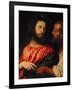 The Tribute Money: Christ and the Pharisee Give Unto Caesar-Titian (Tiziano Vecelli)-Framed Giclee Print