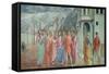 The Tribute Money, from the Brancacci Chapel, circa 1426-Tommaso Masaccio-Framed Stretched Canvas