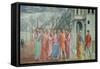 The Tribute Money, from the Brancacci Chapel, circa 1426-Tommaso Masaccio-Framed Stretched Canvas