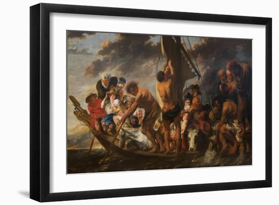 The Tribute Money, Peter Finding the Silver Coin in the Mouth of the Fish, 1616-1634-Jacob Jordaens-Framed Giclee Print