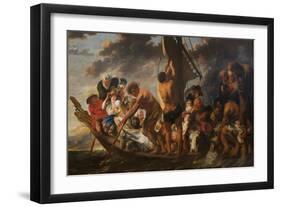 The Tribute Money, Peter Finding the Silver Coin in the Mouth of the Fish, 1616-1634-Jacob Jordaens-Framed Giclee Print