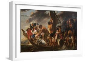 The Tribute Money, Peter Finding the Silver Coin in the Mouth of the Fish, 1616-1634-Jacob Jordaens-Framed Giclee Print