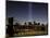 The Tribute of Light Memorial Shines into the Sky Over the Night Skyline of New York City-null-Mounted Photographic Print