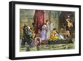 The Tribute to the Minotaur - the Interests of All Other States Sacrificed to the Protection Monste-Bernard Gillam-Framed Giclee Print