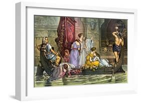 The Tribute to the Minotaur - the Interests of All Other States Sacrificed to the Protection Monste-Bernard Gillam-Framed Giclee Print