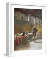 The Triclinium after the Orgy, Circa 1860-Domenico Morelli-Framed Giclee Print