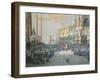 The Tricolour Flying over San Marco Piazza in Venice, 1848-Luigi Querena-Framed Giclee Print