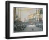 The Tricolour Flying over San Marco Piazza in Venice, 1848-Luigi Querena-Framed Giclee Print