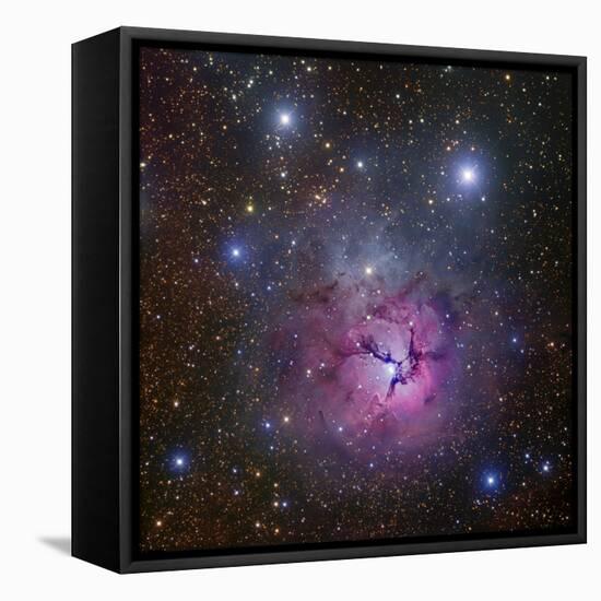 The Trifid Nebula Located in Sagittarius-Stocktrek Images-Framed Stretched Canvas