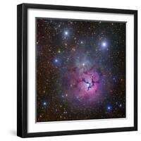 The Trifid Nebula Located in Sagittarius-Stocktrek Images-Framed Photographic Print