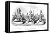 The Trimurti or Hindu Trinity-Andrew Thomas-Framed Stretched Canvas