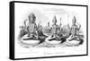 The Trimurti or Hindu Trinity-Andrew Thomas-Framed Stretched Canvas