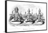 The Trimurti or Hindu Trinity-Andrew Thomas-Framed Stretched Canvas