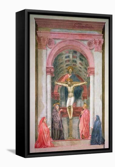 The Trinity, 1427-28 (Detail)-Tommaso Masaccio-Framed Stretched Canvas