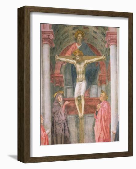 The Trinity, 1427-28 (Detail)-Tommaso Masaccio-Framed Giclee Print