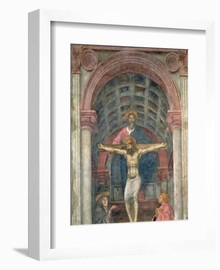 The Trinity, 1427-28-Tommaso Masaccio-Framed Giclee Print