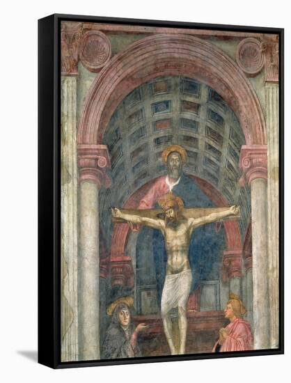 The Trinity, 1427-28-Tommaso Masaccio-Framed Stretched Canvas