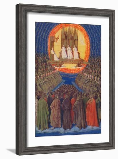 'The Trinity In its Glory', c1455, (1939)-Jean Fouquet-Framed Giclee Print