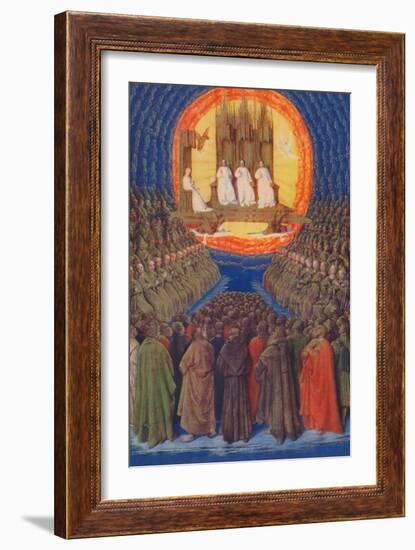 'The Trinity In its Glory', c1455, (1939)-Jean Fouquet-Framed Giclee Print