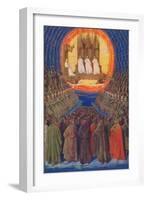 'The Trinity In its Glory', c1455, (1939)-Jean Fouquet-Framed Giclee Print