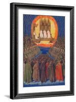 'The Trinity In its Glory', c1455, (1939)-Jean Fouquet-Framed Giclee Print