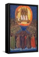 'The Trinity In its Glory', c1455, (1939)-Jean Fouquet-Framed Stretched Canvas