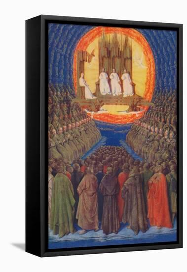 'The Trinity In its Glory', c1455, (1939)-Jean Fouquet-Framed Stretched Canvas