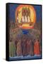 'The Trinity In its Glory', c1455, (1939)-Jean Fouquet-Framed Stretched Canvas