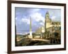 The Trinity of the Mounts and the Medicis Villa, Rome, 1808-Francois-Marius Granet-Framed Giclee Print